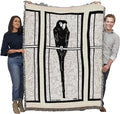Pure Country Weavers Ara Blanket by Julie DeGraag - Bird Fine Art Gift Tapestry Throw Woven from Cotton - Made in The USA (72x54)