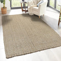 JONATHAN Y Estera Hand Woven Boucle Chunky Jute Ivory Indoor Area Rug, 4x6, Bohemian, Transitional, Easy-Cleaning for Living Room, Bedroom, Kitchen, Pet Friendly, Non-Shedding (NFR102B-4)