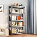 Tall Bookshelf with Open Shelves, Metal Office Book Shelf, Adjustable Organizer Bookcase, Standing Storage Organizer Shelf for Living Room (40