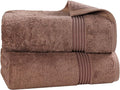 Superior Egyptian Cotton 2-Piece Bath Sheet Towel Set, Oversized Body Towels For Adults And Kids, Large Towel For Bath, Shower, Guest Bathroom, Spa, Gym, Resort, Essentials, Airbnb, Mocha