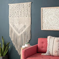 Mark&Day Wall Hanging, Tumeltsham Bohemian/Global Farmhouse Cream Tapestry Wall Hanging for Living Room, Bedroom, Office or Kitchen (31