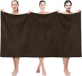 American Soft Linen 35x70 Jumbo Large Bath Towels, 600 GSM 100% Cotton Turkish Bath Sheet, Oversized Luxury Bath Towels for Bathroom Beach and Pool, Brown