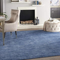 Nourison Home Essentials 8' x 10' Navy Blue Fabric Outdoor Area Rug (8' x 10')