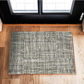 Canvas Taupe Washable Indoor Rug with Rubber Backing, Small Door Mat, Non-Slip Area Rug and Mat, Washable Entryway Rug, Pet Friendly, Gray and Cream, 20