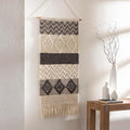 Mark&Day Wall Hanging, Flaurling Bohemian/Global Farmhouse Charcoal Tapestry Wall Hanging for Living Room, Bedroom, Office or Kitchen (44