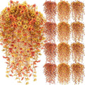 Hoteam 48 Pack Artificial Fall Hanging Flowers Plants for Outdoors Autumn 30 Inch UV Resistant Fake Plastic Faux Plants Bulk for Planter Porch Patio Yard Garden Wedding Wall Indoor