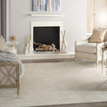 Nourison Essentials Indoor/Outdoor Ivory Beige 7' x 10' Area Rug, Easy Cleaning, Non Shedding, Bed Room, Living Room, Dining Room, Backyard, Deck, Patio (7x10)