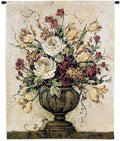 Reflections II by Barbara Mock | Woven Tapestry Wall Art Hanging | Lush Floral Still Life | 100% Cotton USA Size 32x26