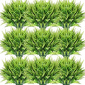 Zeyune 56 Bundles Artificial Plants Outdoors Fake Boston Fern Shrubs UV Resistant Faux Plastic Greenery Shrubs for Outdoor Indoor Garden Porch Window Hanging Planter Decor