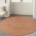 Nourison Home Essentials Indoor/Outdoor Rust 4' x Round Area Rug, Easy Cleaning, Non Shedding, Bed Room, Living Room, Dining Room, Backyard, Deck, Patio (4 Round)