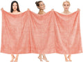 Cotton Paradise 100% Cotton 40x80 Oversized Bath Sheet, Extra Large Turkish Bath Towels for Bathroom, Coral Bathsheet