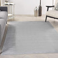 Nourison Home Essentials Indoor/Outdoor Silver Grey 6' x 9' Area Rug, Easy Cleaning, Non Shedding, Bed Room, Living Room, Dining Room, Backyard, Deck, Patio (6x9)
