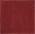 Nourison Essentials Indoor/Outdoor Brick Red 7' x Square Area Rug, Easy Cleaning, Non Shedding, Bed Room, Living Room, Dining Room, Backyard, Deck, Patio (7 Square)