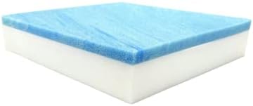 FoamRush 4" x 36" x 36" Gel Memory Foam Upholstery Square Cushion Medium Firm (Chair & Wheelchair Seat Cushion Replacement, Square Foam Dining Chairs, Couch, Sofa, Rubber Padding)