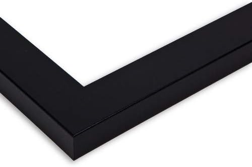 ArtToFrames Collage Photo Frame Double Mat with 1 - 8.5x11^ 8x10 Openings and Satin Black Frame