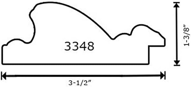 10 x 18 Frame 3-1/2" 10x18 Gold Frame.10x18 Poster Frame.10 x 18 Picture Frames for Wall Mounting.Large Ornate 18x10 Canvas Oil Painting Frames Gothic Vintage Antique Luxury 3348.Baroque Wood Alternative-Polystyrene for Photo,Diploma,Puzzle,TV