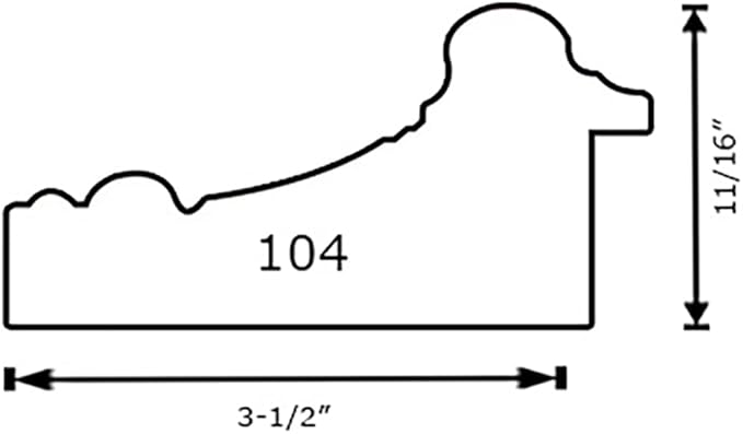 18 x 22 Frame 3-1/2" 18x22 Gold Frame.18x22 Poster Frame.18 x 22 Picture Frames for Wall Mounting.Large Ornate 22x18 Canvas Oil Painting Frames Gothic Vintage Antique Luxury 104.Baroque Wood Alternative-Polystyrene for Photo,Diploma,Puzzle,TV