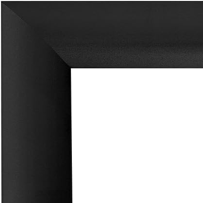 SnapeZo Poster Frame 8x24 Inches, Black 1 Inch Aluminum Profile, Front-Loading Snap Frame, Wall Mounting, Sleek Series