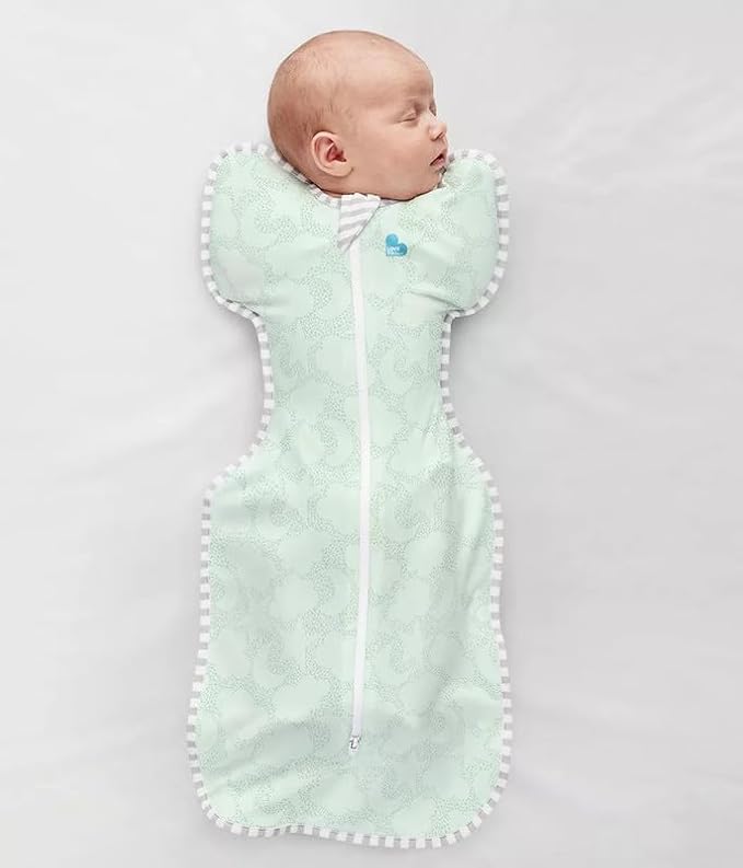Love to Dream Organic Swaddle, Baby Sleep Sack, Swaddle Up Self-Soothing Swaddles for Newborns, Get Longer Sleep, Snug Fit Helps Calm Startle Reflex, 1.0 TOG Sleep Sack, 13-18.5lbs, Mint