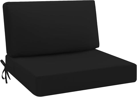 idee-home Outdoor Cushions for Patio Furniture, Waterproof Outdoor Seat Cushion Hampton Bay Deep Seat Replacement Cushions for Garden