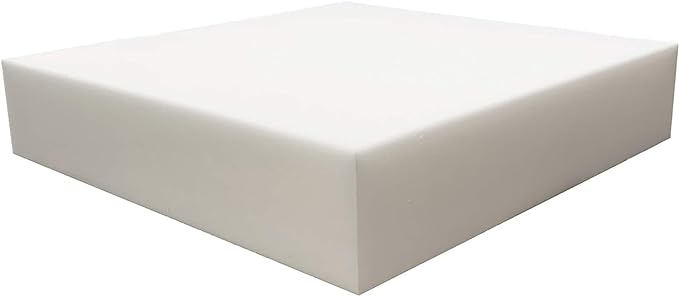 FoamRush 2" x 36" x 36" Premium Quality Upholstery Foam Cushion High Density (Chair Square Foam for Dining Chairs, Wheelchair Seat Cushion Replacement) (2" x 36" x 36")