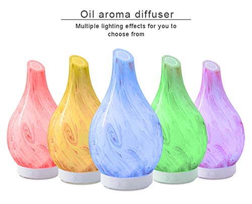 Essential Oil Diffuser Whisper 100ml Colorful LED Diffuser 3d light effect Smart Essential Oil Diffuser, Cool Mist Humidifier