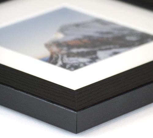 Frame It Easy 16 x 24 Black Grain Wood Frame (Derby)