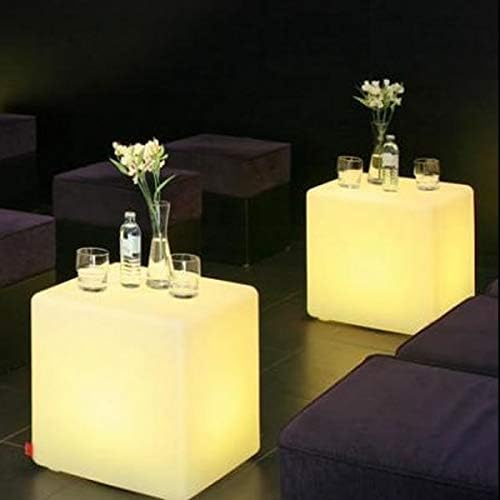 12-Inch LED Rechargeable Decorative Light Cube | Waterproof, Dimmable, Adjustable RGB Color Changing with Remote Control for Indoor Outdoor Decorative Lighting