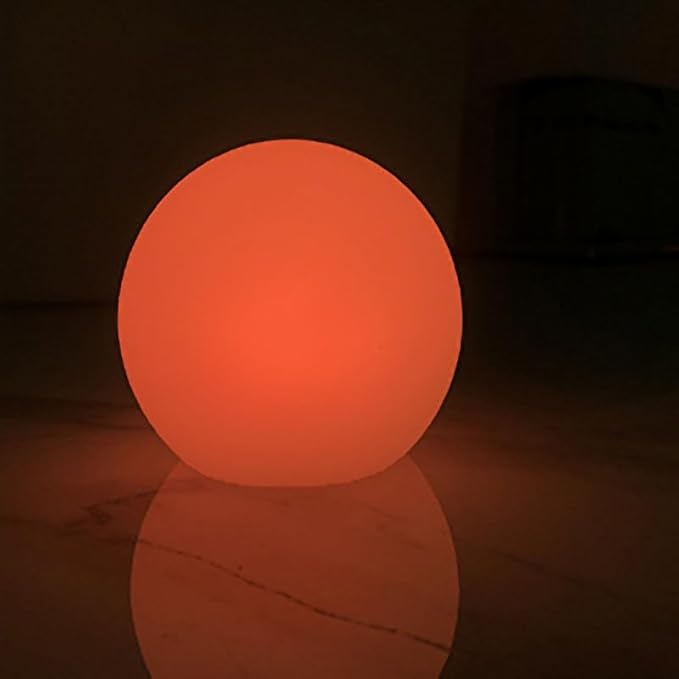 2-Pack 3-Inch Rechargeable LED Orb Lights – 16 Color Glow Spheres, 4 Modes, Waterproof Ambient Lighting Balls, Glowing Orbs for Indoor, Outdoor, Pool, Room, and Patio Decor