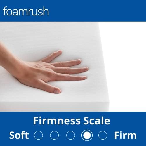 FoamRush 4" x 36" x 36" Premium Quality Upholstery Foam Cushion High Density (Chair Square Foam for Dining Chairs, Wheelchair Seat Cushion Replacement) (4" x 36" x 36")