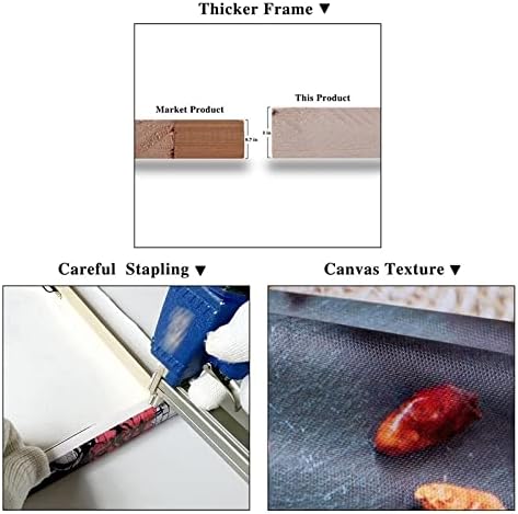 Autumn Forest Large Stretched Canvas Wall Art For Living Room Bedroom Home Decoration,Mordern Morning Sunlight Wood Print Picture Painting Decor Giclee Artwork,Gallery Wrapped Gift,Inner Frame(30x60)