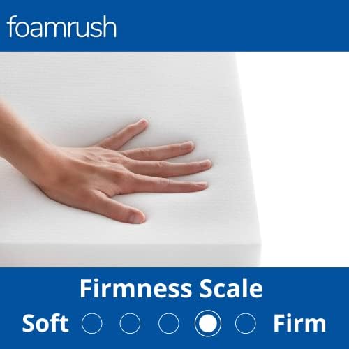 FoamRush 1" x 36" x 36" Premium Quality Upholstery Foam Cushion High Density (Chair Square Foam for Dining Chairs, Wheelchair Seat Cushion Replacement) (1" x 36" x 36")