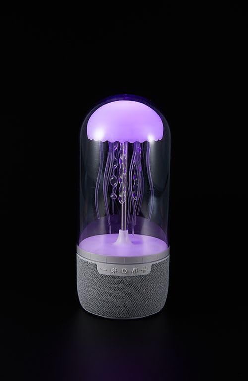 Jellyfish Mood Lamp with Bluetooth Speaker, Color Changing LED, Floating Jellyfish, Volume Control