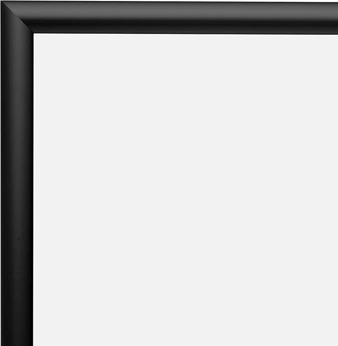SnapeZo Poster Frame 20x26 Inches, Black 1 Inch Aluminum Profile, Front-Loading Snap Frame, Wall Mounting, Sleek Series
