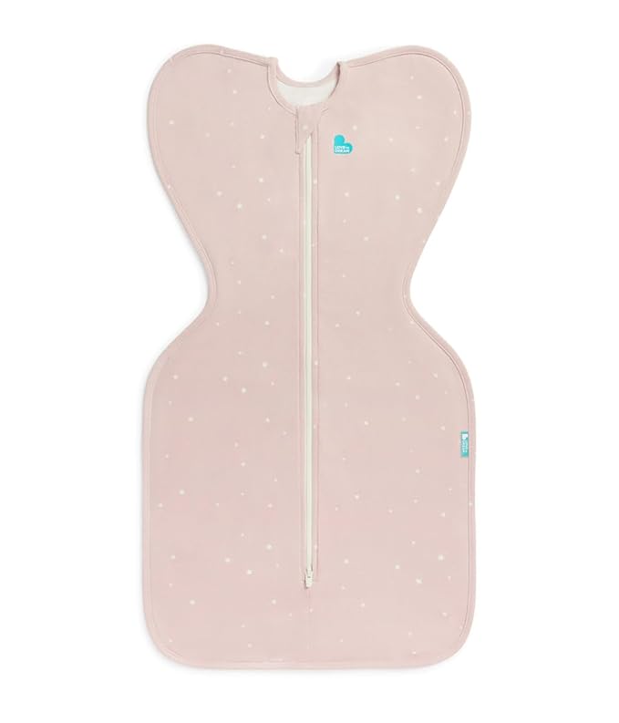 Love to Dream Swaddle UP, Baby Sleep Sack, Self-Soothing Swaddles for Newborns, Snug Fit Helps Calm Startle Reflex, New Born Essentials for Baby, 1.0 TOG, 13-19 lbs, Powder Pink Twinkle