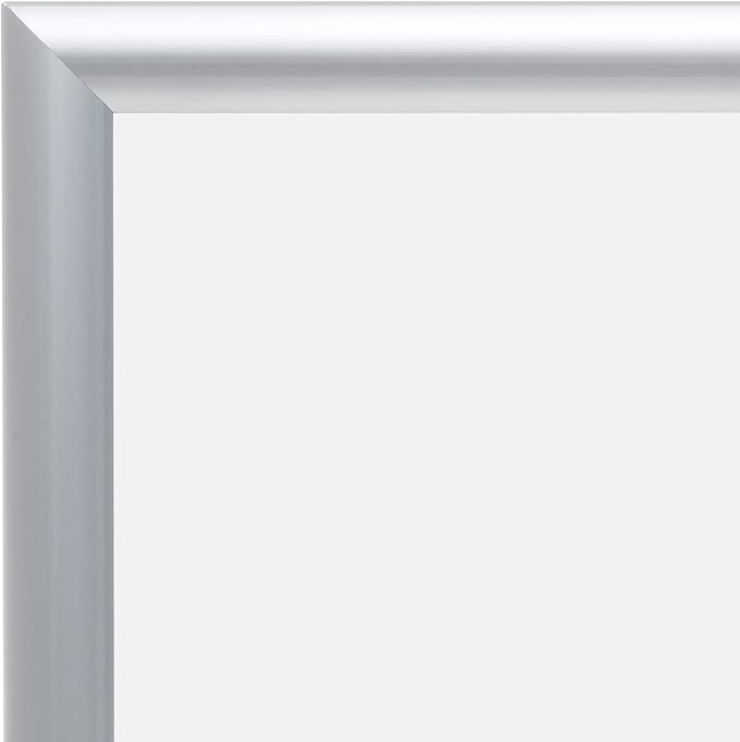 SnapeZo Silver Letter Frame 8.5x14 Inches, 1 Inch Profile, Front Loading Snap Display, Wall Mounted, Professional Series