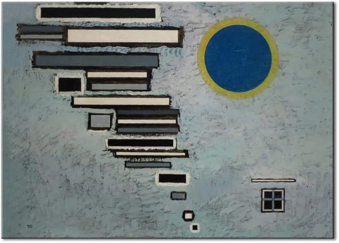 Wieco Art Canvas Wall Art Wassily Kandinsky Unequal 1932 Picture Print of Abstract Famous Paintings Canvas Prints for Living Room Home Decor Wall Decorations
