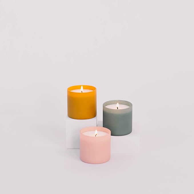 Calyan Wax Co. Scented Candle Gift Set, The Dignity Series Set of 6 Aromatherapy Soy Candles, Non Toxic & Vegan Soy Wax, Glass Jar Candles, 35 Hour Burn Time, 7oz Each