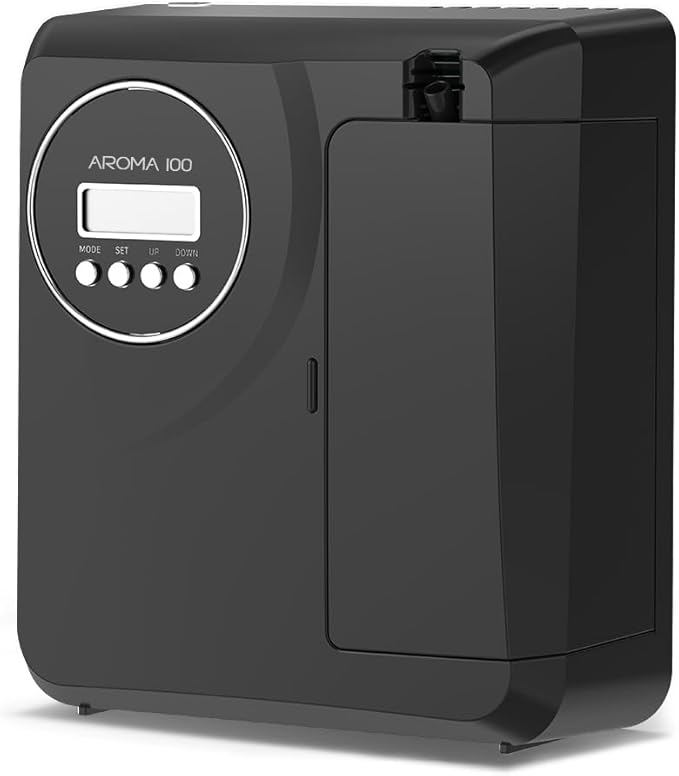 Waterless Diffuser for Essential Oil 2000sq.ft Coverage Nebulizer Nano Air Freshener Smart Diffusers Scent Aromatherapy Diffuser for Home Room Office