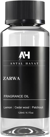 Hotel Scents Diffuser Oil Zarwa 120ml – Aventus Inspired Scent – Luxury Essential Oil for Diffuser – Lemon, Cedarwood, Patchouli – Home Hotel Aroma Oil – Waterless & Ultrasonic Diffuser Refill