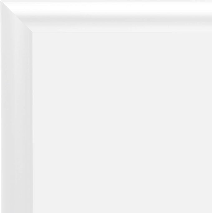 SnapeZo White 8.5x14 Letter Frame, Front-Loading, Wall Mount, Aluminum 1" Profile, Sleek Series