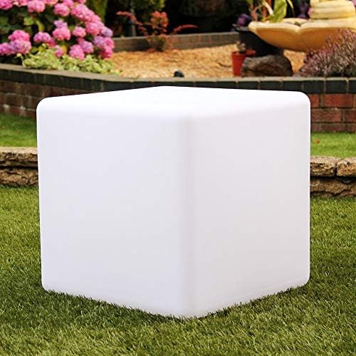 12-Inch LED Rechargeable Decorative Light Cube | Waterproof, Dimmable, Adjustable RGB Color Changing with Remote Control for Indoor Outdoor Decorative Lighting