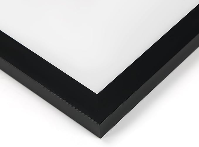 Giftgarden Black 12x16 Picture Frames Set of 4, Matted to 11x14 Picture with Mat or 16x12 Artwork Without Mat, Wall or Tabletop Display.