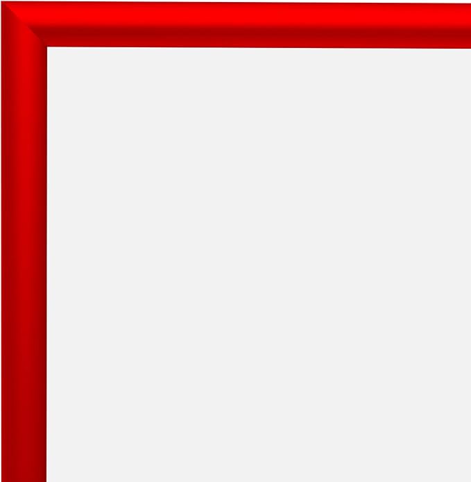 SnapeZo Poster Frame 24x30 Inches, Red 1 Inch Aluminum Profile, Front-Loading Snap Frame, Wall Mounting, Sleek Series