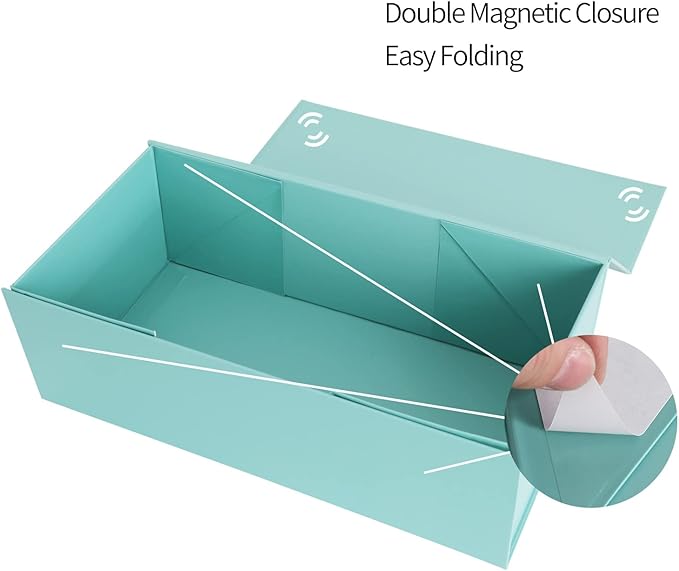 Gift Box 10" x 6" x 3" with Magnetic Closure Lid Gifts Boxs for Presents,Bridesmaid Gifts Boxe,Cute Box,Birthday Gift Boxes,Luxury for Gifts Packaging, Magnetic Gift Boxe for Wrapping Gifts (Light Blue)