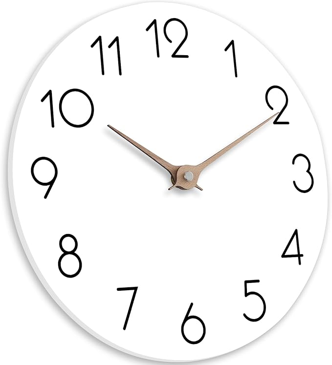 Wall Clock - White 10 Inch