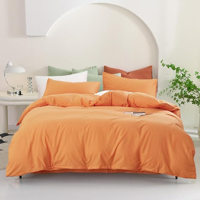 Pureant Peach Comforter Sets Twin Grapefruit Color Bedding Comforter Women Girls Luxurious Orange Pink Aesthetic Quilts Adults Teens Solid Coral Pink Modern Candy Bed Pure Peachy Pink Bed Blankets