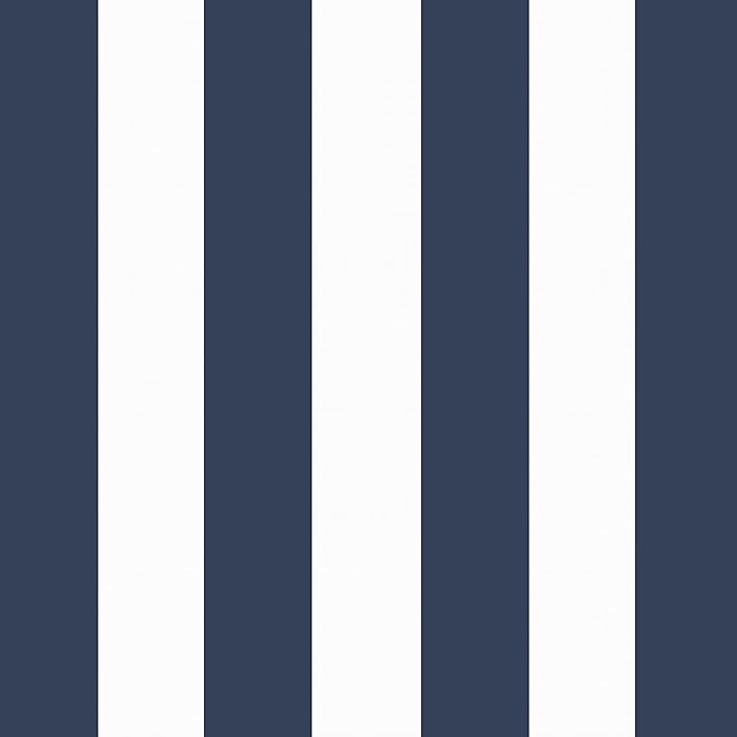 Arden Outdoor Deep Seat Cushion Set, 24 in x 24 in, Weather-Proof, Rain-Proof, Fade Resistant Patio Cushion for Chair, Sofa, and Couch Sapphire Blue Cabana Stripe