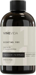 VINEVIDA [4 Fl Oz] Scent NO. 1101 Fragrance Oil for Cold Air Diffusers, Aromatic Notes of Amber Peony Starfruit, Essential Oils for Diffuser Oil Refill & Air Freshener Room Spray