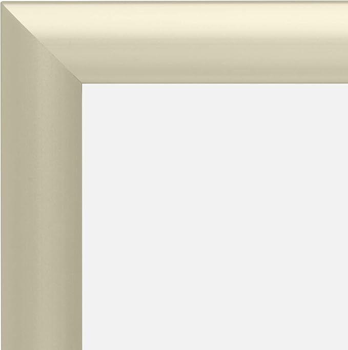 SnapeZo Diploma Frame 11x14 Inches, Off-White 1 Inch Aluminum Profile, Front-Loading Snap Frame, Wall Mounting, Sleek Series